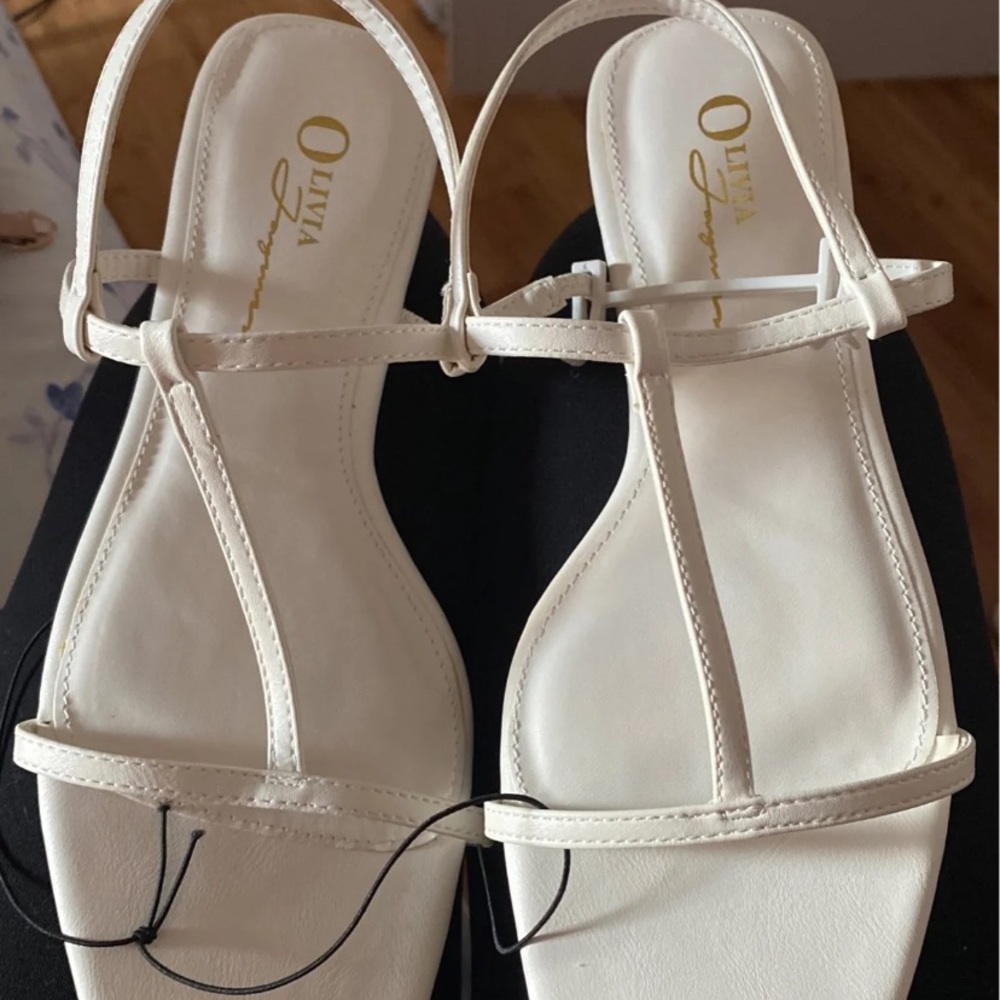 Brand new white sandals